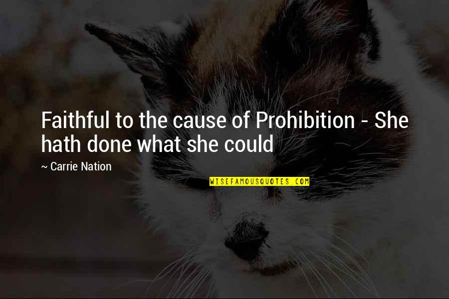 Tatterdemalion Crossword Quotes By Carrie Nation: Faithful to the cause of Prohibition - She