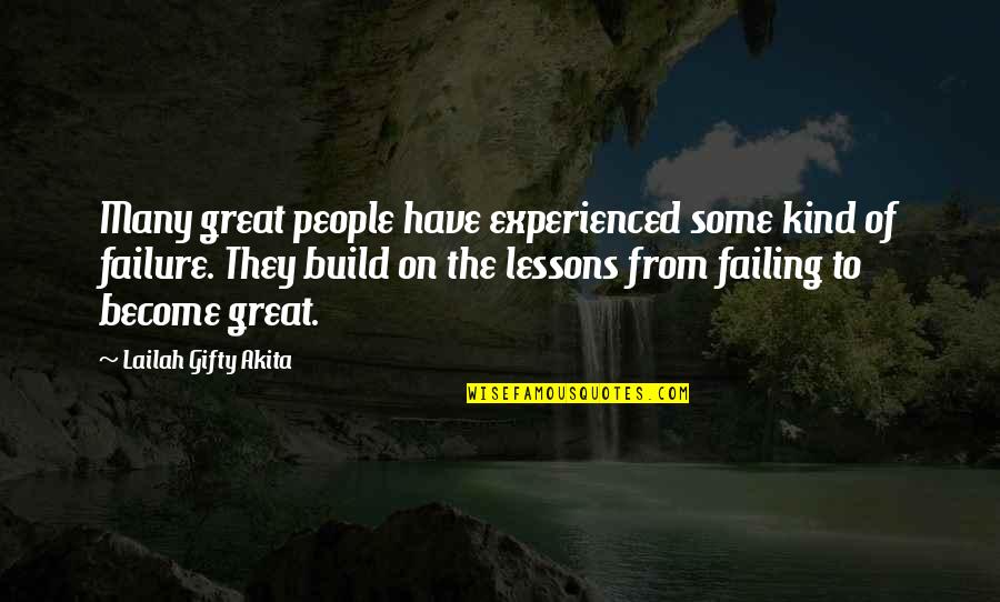 Telgenhoff And Oetgen Quotes By Lailah Gifty Akita: Many great people have experienced some kind of