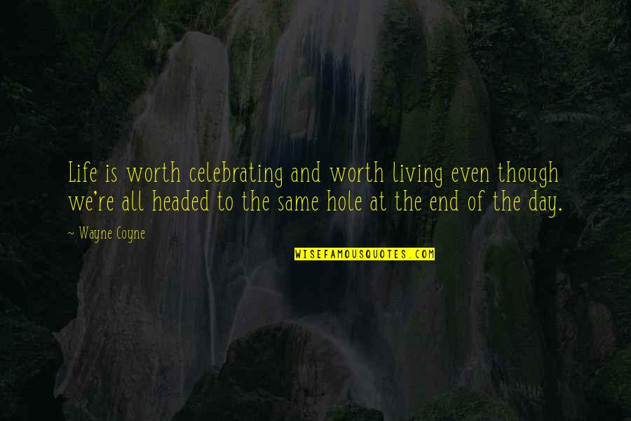 Terfacef Quotes By Wayne Coyne: Life is worth celebrating and worth living even