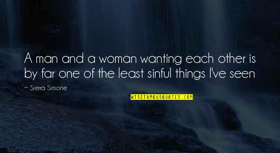 Tetigit Latin Quotes By Sierra Simone: A man and a woman wanting each other