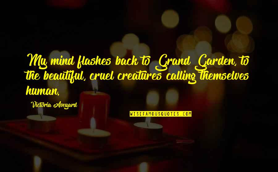 The Beautiful Creatures Quotes By Victoria Aveyard: My mind flashes back to Grand Garden, to