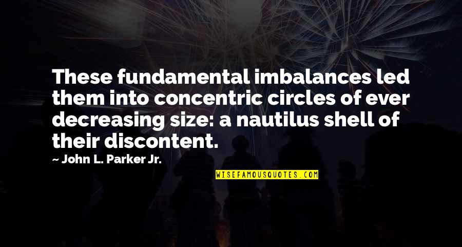 The Last Samurai Ujio Quotes By John L. Parker Jr.: These fundamental imbalances led them into concentric circles