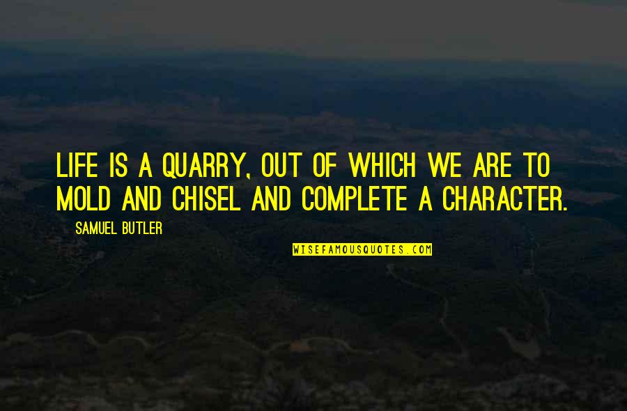 The Shirelles Quotes By Samuel Butler: Life is a quarry, out of which we