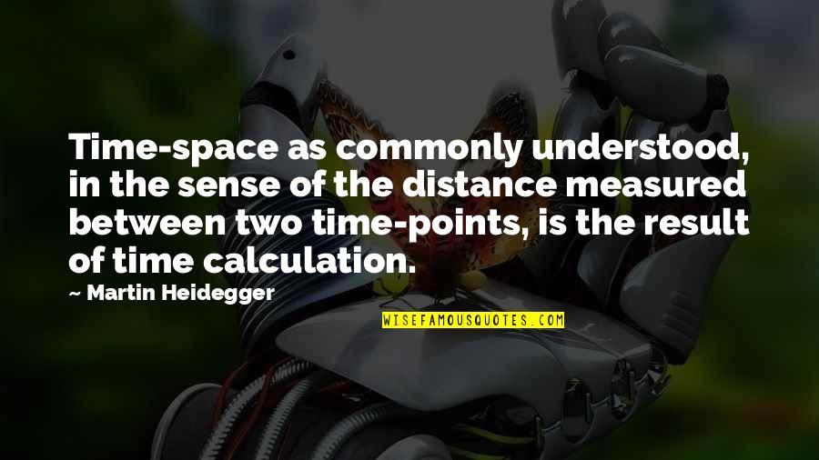 The Space In Between Quotes By Martin Heidegger: Time-space as commonly understood, in the sense of