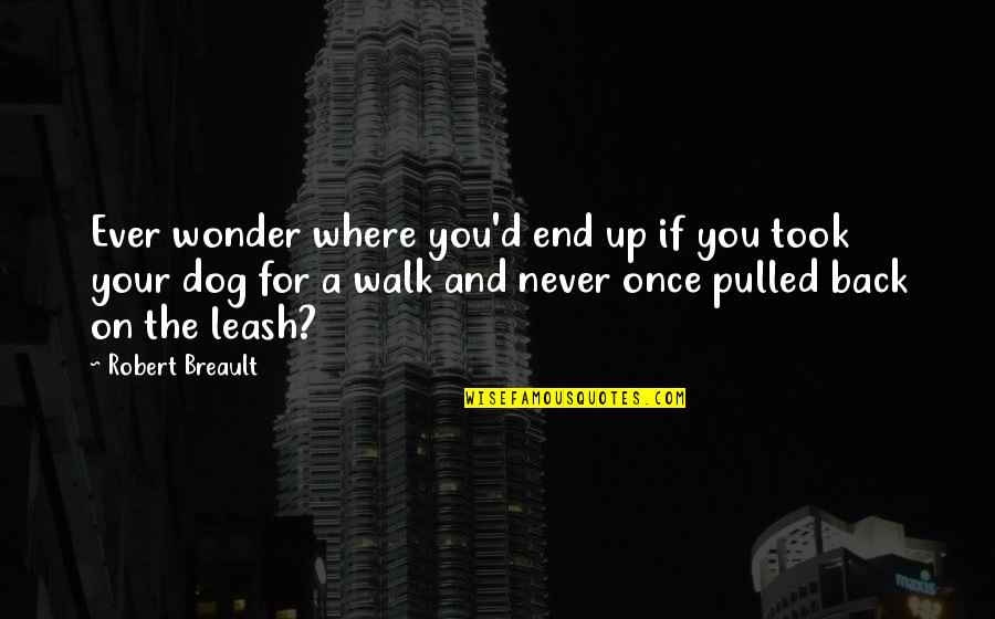 The Walk Quotes By Robert Breault: Ever wonder where you'd end up if you