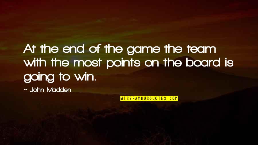 Theofanis Rauch Quotes By John Madden: At the end of the game the team