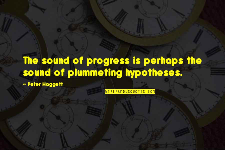 Theperksofbeingawallflower Quotes By Peter Haggett: The sound of progress is perhaps the sound