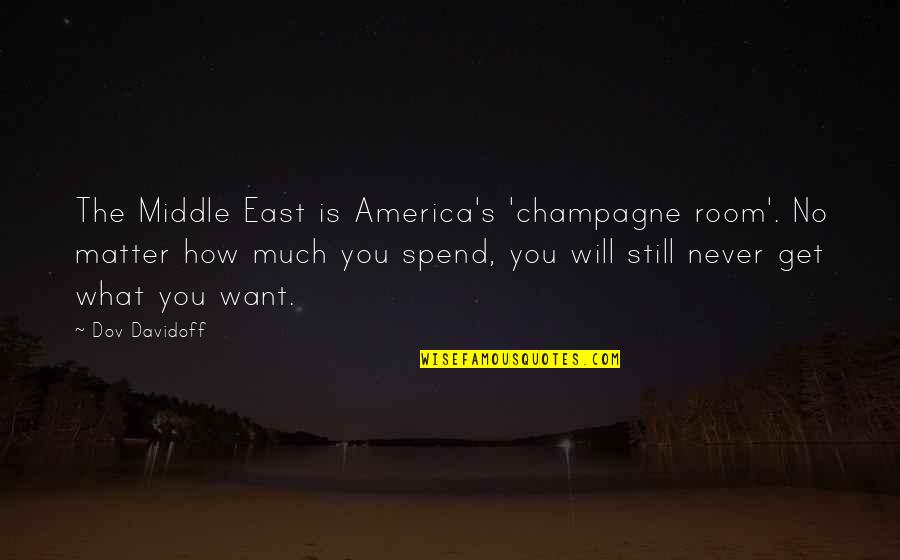 Thiessen Tiffani Quotes By Dov Davidoff: The Middle East is America's 'champagne room'. No