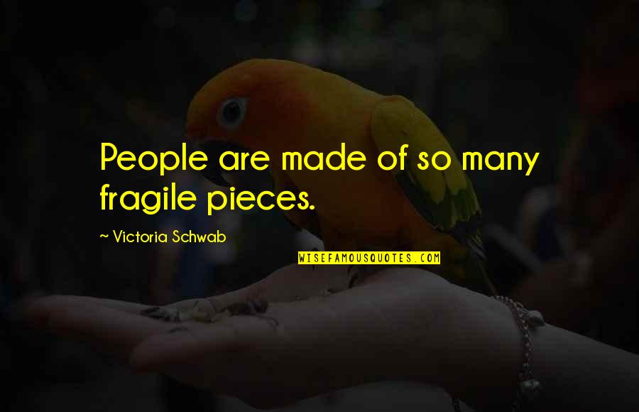 Thinking Ill Of Others Quotes By Victoria Schwab: People are made of so many fragile pieces.