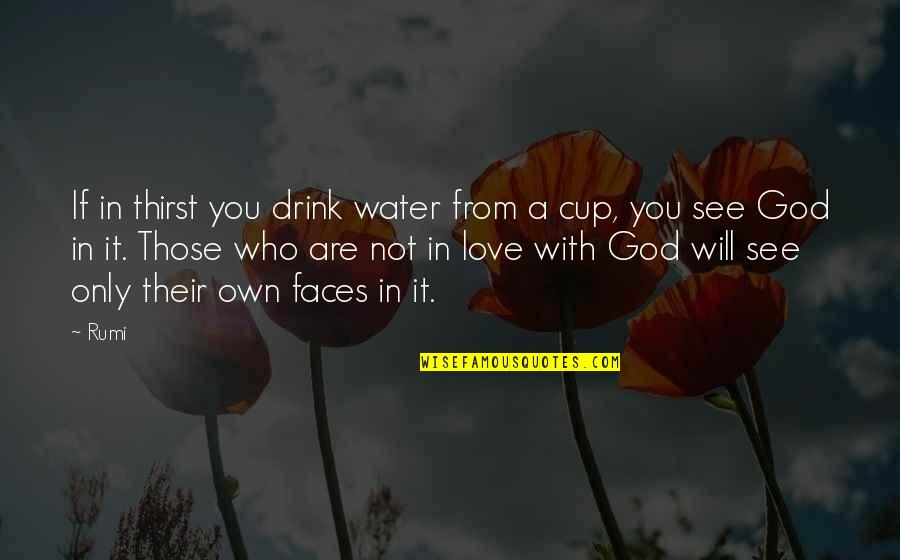 Thirst For Love Quotes By Rumi: If in thirst you drink water from a