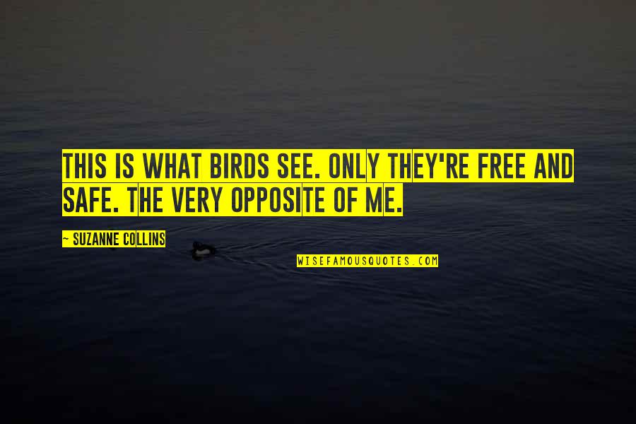 This Is Only Me Quotes By Suzanne Collins: This is what birds see. Only they're free