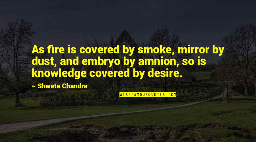 This Sounds Sooo Cool Quotes By Shweta Chandra: As fire is covered by smoke, mirror by