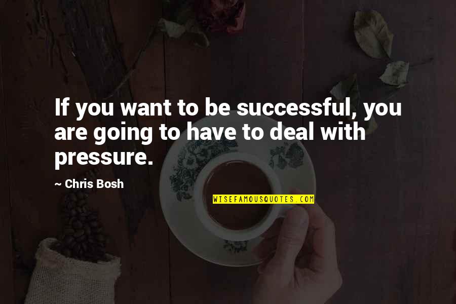 Thominet Quotes By Chris Bosh: If you want to be successful, you are
