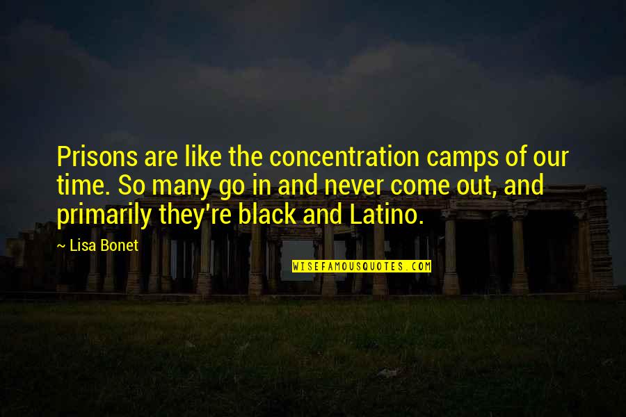 Time Never Come Quotes By Lisa Bonet: Prisons are like the concentration camps of our