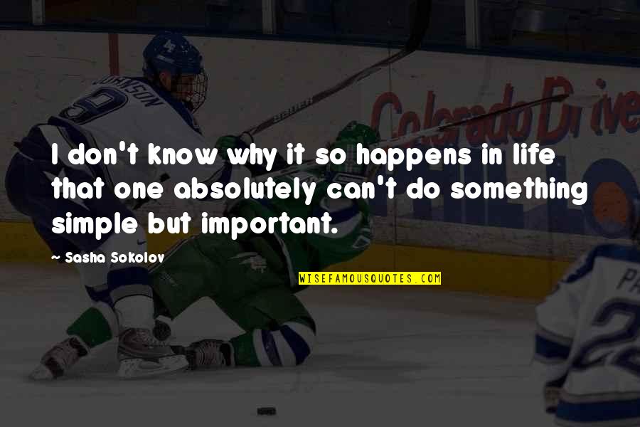 Tkillings Quotes By Sasha Sokolov: I don't know why it so happens in