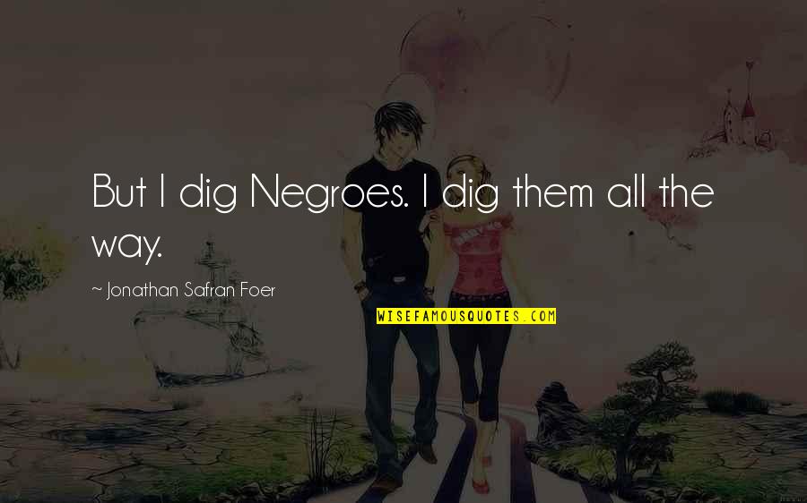 Tokyo Ghoul Gourmet Quotes By Jonathan Safran Foer: But I dig Negroes. I dig them all