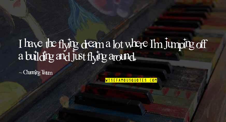 Traditionnel Musette Quotes By Channing Tatum: I have the flying dream a lot where