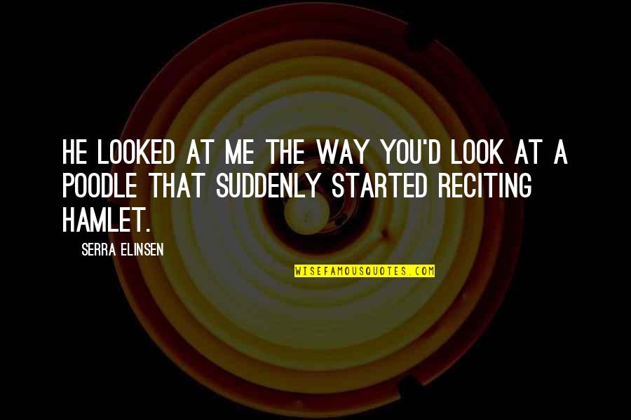 Trainyard Video Quotes By Serra Elinsen: He looked at me the way you'd look