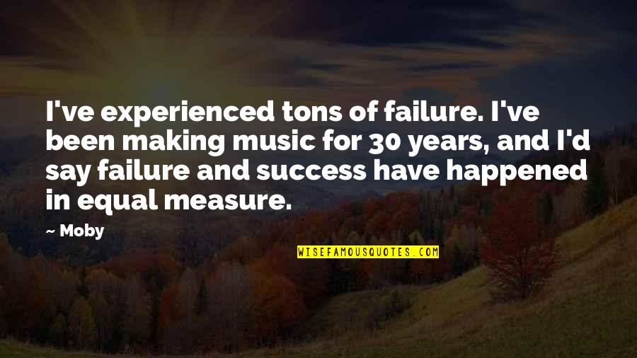 Tramvai De Colorat Quotes By Moby: I've experienced tons of failure. I've been making