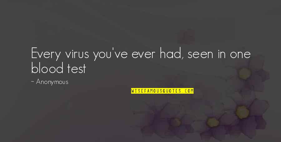 Transcenders Movie Quotes By Anonymous: Every virus you've ever had, seen in one