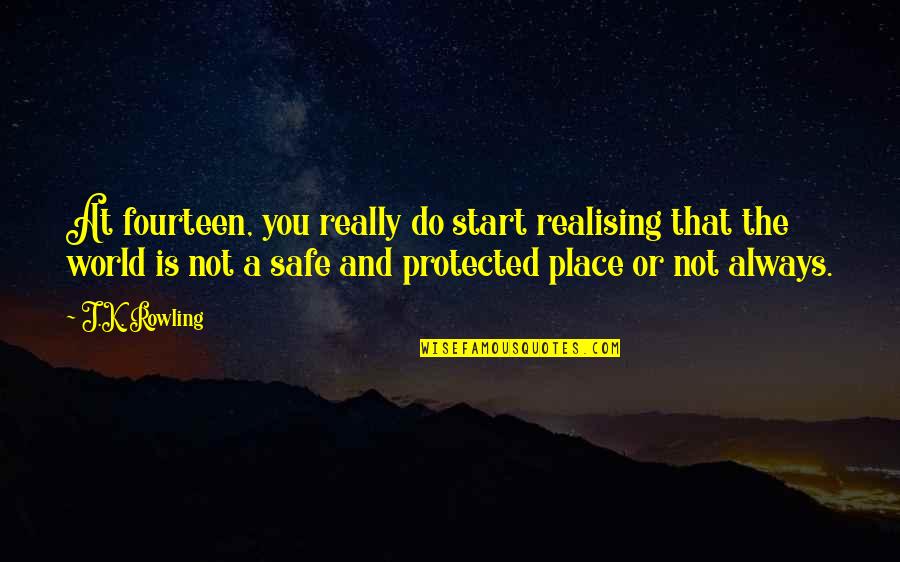 True Love Bible Quote Quotes By J.K. Rowling: At fourteen, you really do start realising that