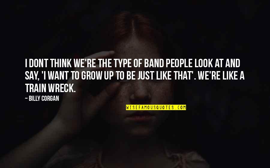 Type 1 Quotes By Billy Corgan: I dont think we're the type of band