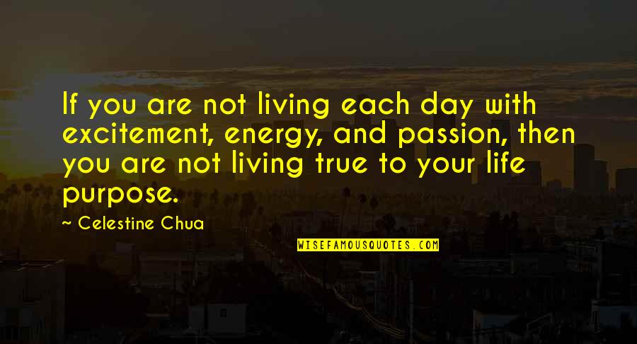 Tzemach Dovid Quotes By Celestine Chua: If you are not living each day with