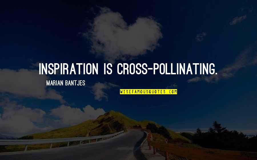 Untruthful People Quotes By Marian Bantjes: Inspiration is cross-pollinating.