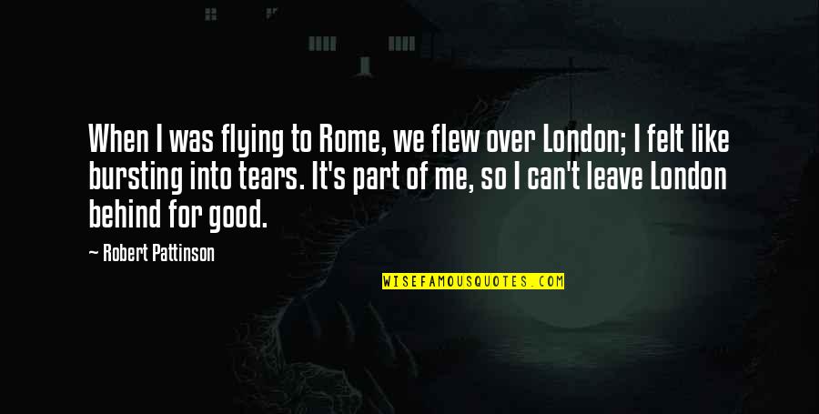 Unveils Lamborghini Quotes By Robert Pattinson: When I was flying to Rome, we flew