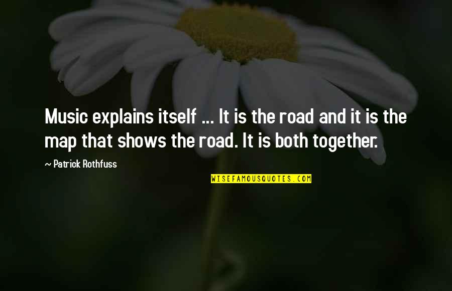 Upcoming Winter Quotes By Patrick Rothfuss: Music explains itself ... It is the road