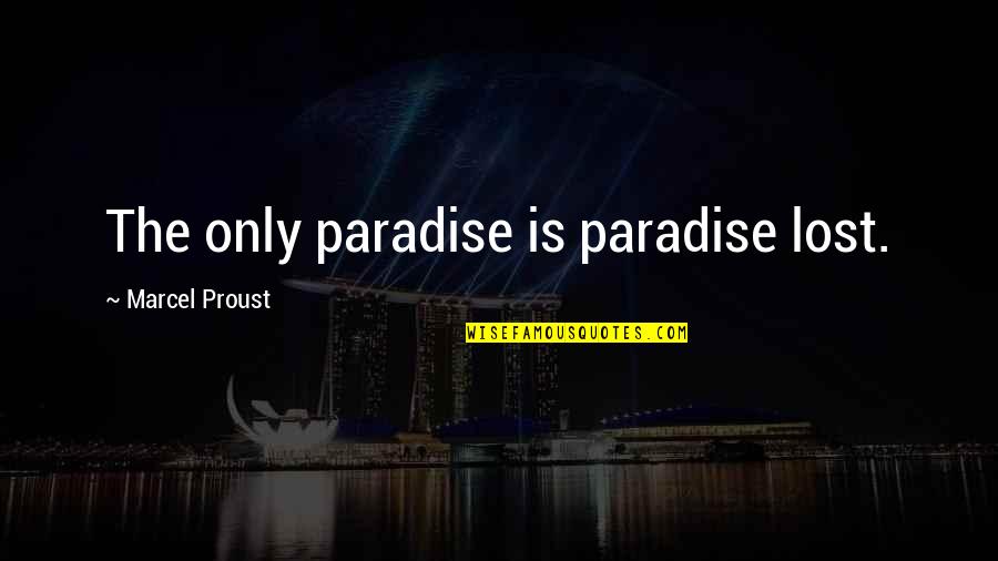 Us Equity Options Quotes By Marcel Proust: The only paradise is paradise lost.