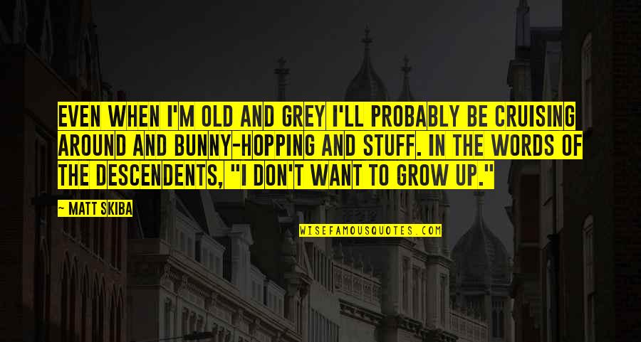 Us Navy Inspirational Quotes By Matt Skiba: Even when I'm old and grey I'll probably