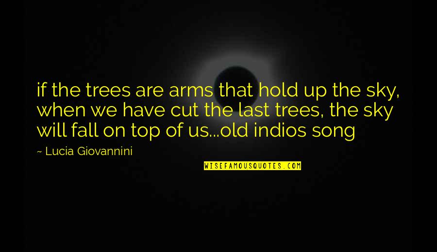 Us Top Quotes By Lucia Giovannini: if the trees are arms that hold up