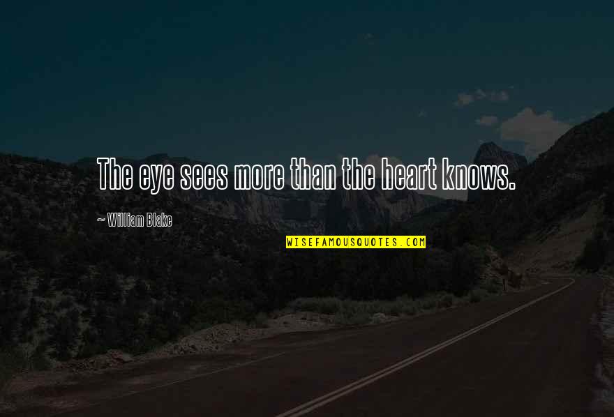 Utility Vehicle Insurance Quotes By William Blake: The eye sees more than the heart knows.