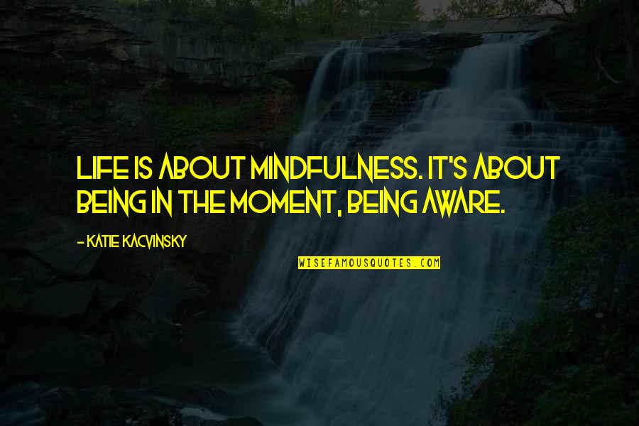 Vanrell Rental Car Quotes By Katie Kacvinsky: Life is about mindfulness. It's about being in