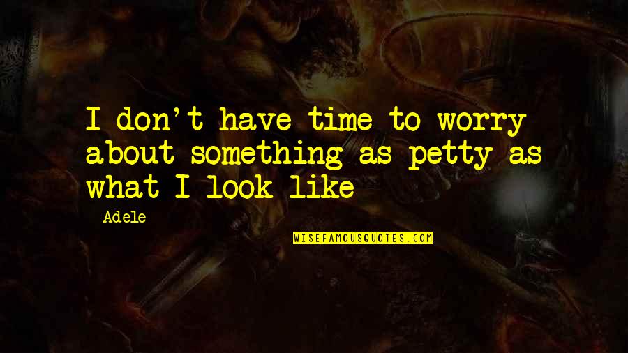 Vantul Prin Quotes By Adele: I don't have time to worry about something