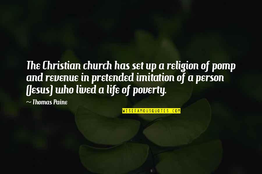 Vesely Dracek Quotes By Thomas Paine: The Christian church has set up a religion