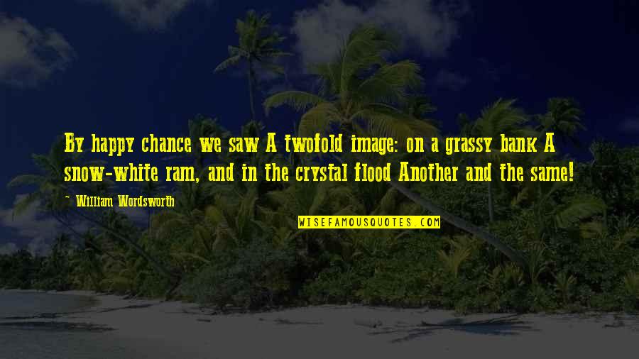 Vestie Quotes By William Wordsworth: By happy chance we saw A twofold image: