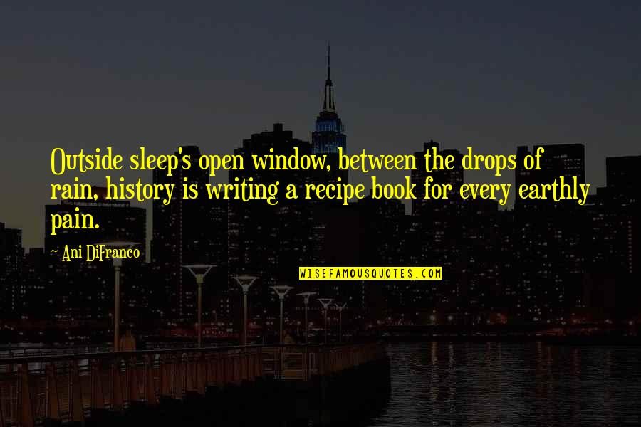 Vicar Of Dibley Christmas Lunch Quotes By Ani DiFranco: Outside sleep's open window, between the drops of