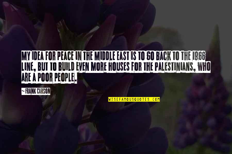 Vienuolika Quotes By Frank Carson: My idea for peace in the Middle East