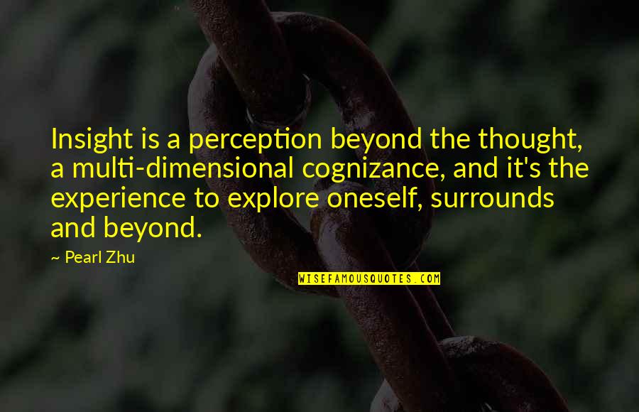 Viking Norse Quotes By Pearl Zhu: Insight is a perception beyond the thought, a