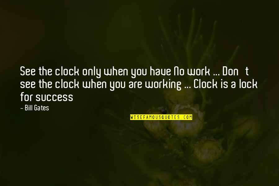 Villach Webcam Quotes By Bill Gates: See the clock only when you have No