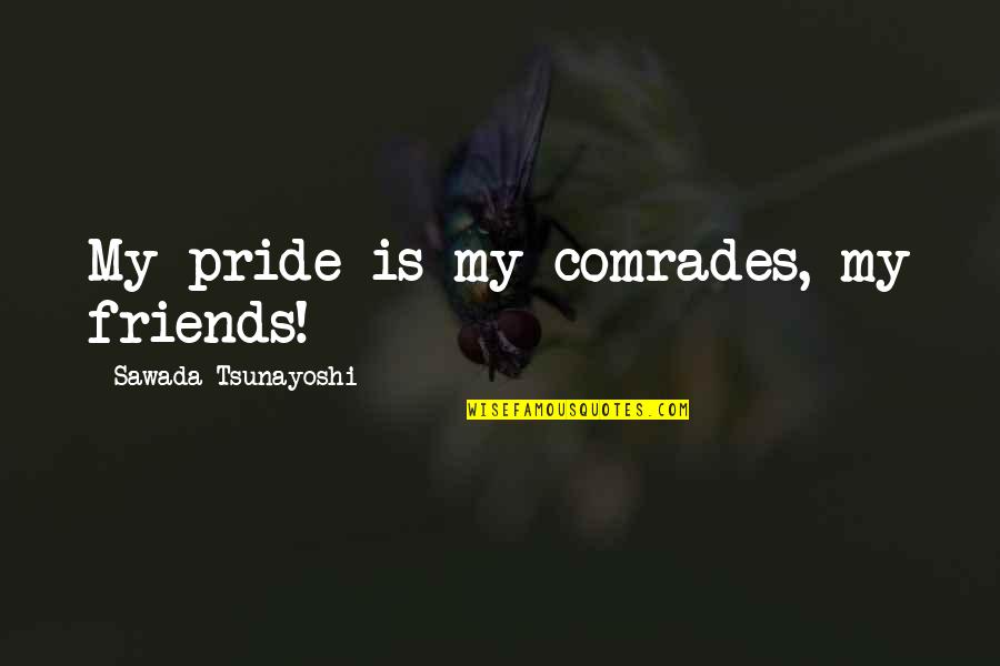 Visum Quotes By Sawada Tsunayoshi: My pride is my comrades, my friends!