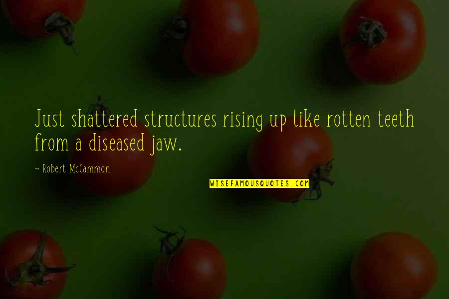 Vorace Quotes By Robert McCammon: Just shattered structures rising up like rotten teeth