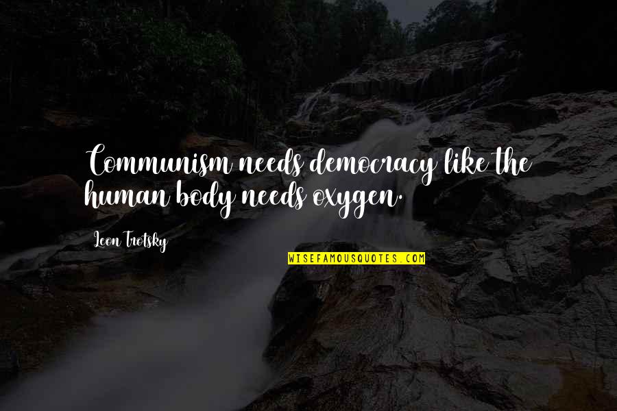 Vrezh Sedrakyan Quotes By Leon Trotsky: Communism needs democracy like the human body needs