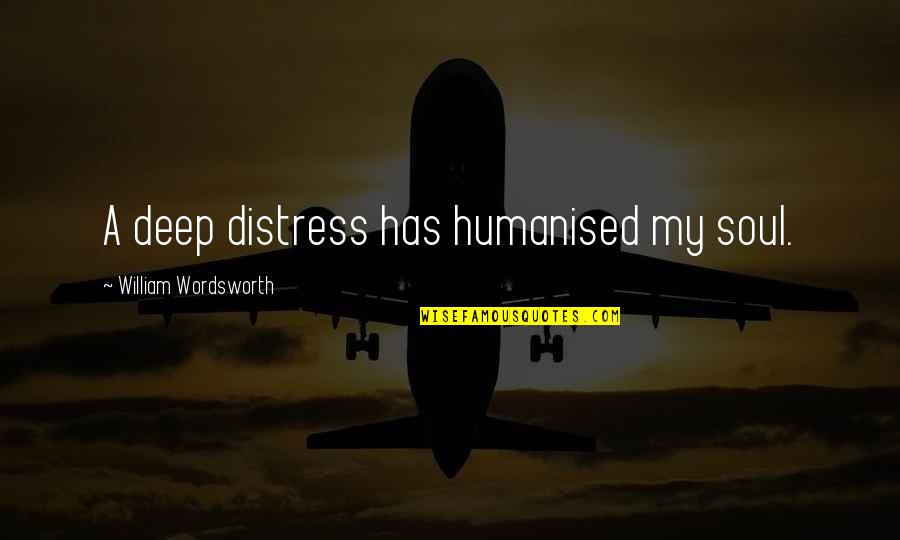 Vydunas Biografija Quotes By William Wordsworth: A deep distress has humanised my soul.