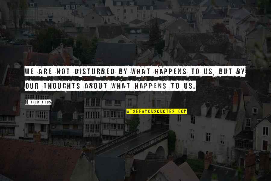 What Are Your Thoughts About The Quotes By Epictetus: We are not disturbed by what happens to