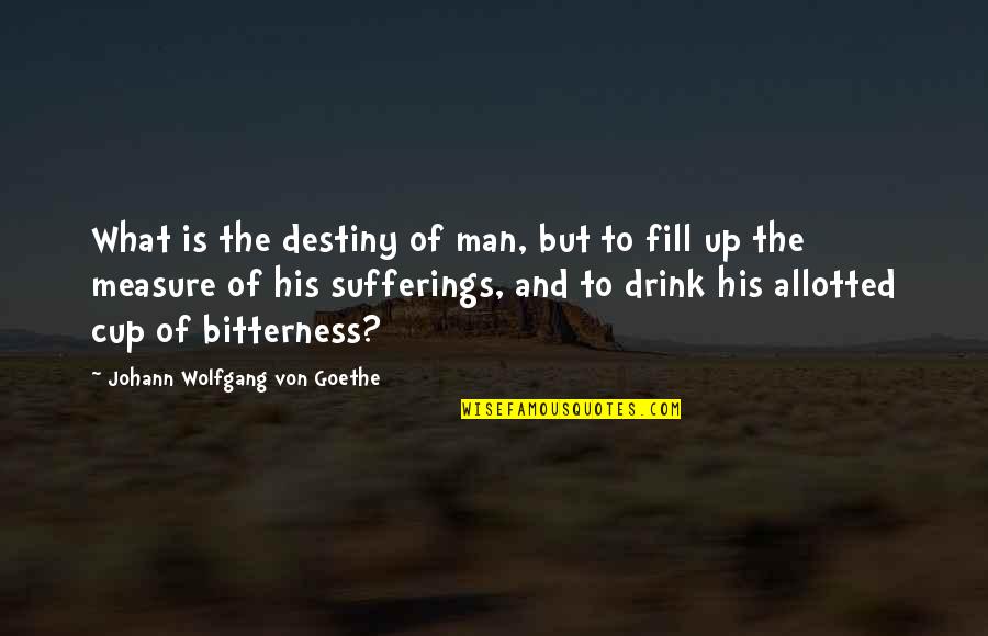 What Is Man Quotes By Johann Wolfgang Von Goethe: What is the destiny of man, but to