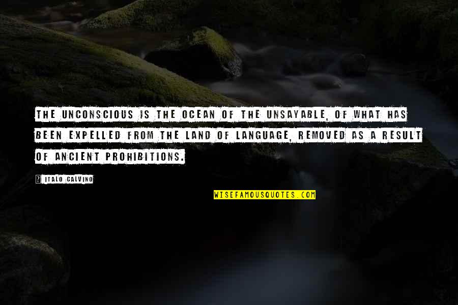 What Language Is Quotes By Italo Calvino: The unconscious is the ocean of the unsayable,