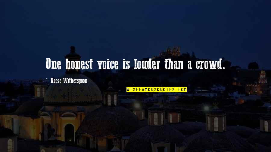 Whatsapp Status Quotes By Reese Witherspoon: One honest voice is louder than a crowd.